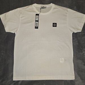 Stone Island White Men's T-Shirt
